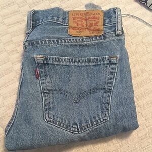 Levi's Men's 505 Light Blue Straight Jeans